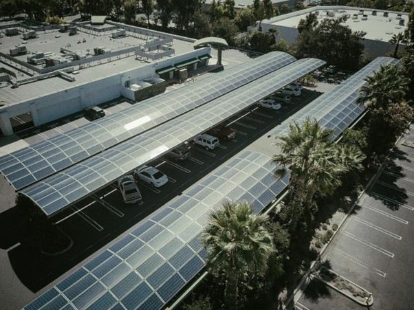 Ombrières photovoltaïques de parking